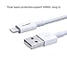 Bestfy(TM)4Pack 2PCS 3FT+2PCS 6FT Extra Long 8pin to USB Sync Data and Charging Cable Cord Wire for iPhone 6/6 Plus/6s/6s Plus, iPhone 5 5c 5s, iPad 4 Mini Air iPod Nano 7 iPod Touch 5(White)