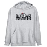 Hoodie Mens Heather Gray  I love my Greater Swiss Mountain Dog  Dogs