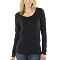 Mossimo&reg; Black: Scoop Neck Tissue Tee - Ebony