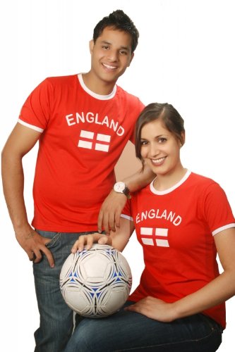 BRUBAKER England Fan T-Shirt Rot Gr. XXL