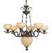 : Monte Carlo Fan Company KB8CHTB Kimberly Eight Light Chandelier in Tuscan Bronze
