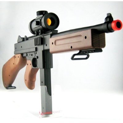 RED DOT AIRSOFT RIFLE, Great Quality, 300-FPS Spring Airsoft Submachine Airsoft Gun
