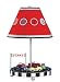 Kid's Table Lamp Retro Racers Collection in Red Finish