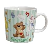 スージーズー/Suzy's Zoo《ウィッツィー&ブーフ》カジュアルマグカップ（陶器製）【グリーン】☆キャラクター食器通販☆の画像