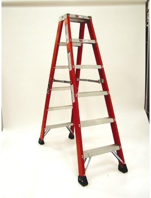 Michigan Ladder 3811-04 300 Pound Duty Rating Type 1A Fiberglass Double Front Stepladder, 4-Foot