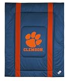 CLEMSON TIGERS OFFICIAL LOGO FULL / QUEEN SIZE JERSEY COMFORTER