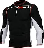 TITLE MMA Quad Flex Adversary Long Sleeve Rash Guard, Black/White, Medium 410xJXJLh L. SL160 TITLE MMA Quad Flex Adversary Long Sleeve Rash Guard, Black/White, Medium