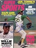 Vida Blue Autographed/Hand Signed 1971 Super Sports Magazine - Oakland A's