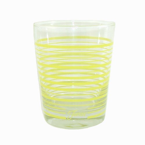Fiesta Lemongrass Stripe 14 Ounce Glass Double Old Fashion