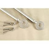 A&F Rod D�cor - A NEW 3 pieces Curtain Rod 120-160 inch Satin Nickel #61 by 