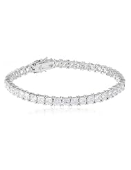 Myia Passiello "Cushion" Cut Swarovski Zirconia Tennis Bracelet, 7.25"