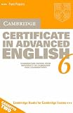 Cambridge Certificate in Advanced English 6 Cassette Set: Examination Papers from the University of Cambridge ESOL Examinations (Cae Practice Tests)