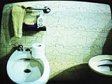 Television Screen Showing Toilet and Bidet Photographic Poster Print