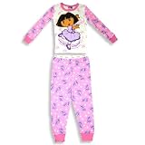 Dora The Explorer by Nick Jr. - Toddler Girls 2-Piece Pajama Set, Pink, White