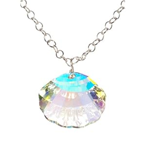 Click to buy Maine Wedding Venues: Swarovski Elements Shell Pendant Necklace from Amazon!