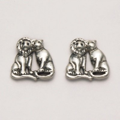 Male and Female Lion Earrings
