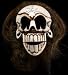 Hand Carved Wood Day of the Dead Skull Mask