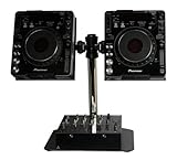 Odyssey LCDJSPDB L-Evation Dual Pioneer Cdj-1000 Plate Stand With Double Arm Package