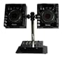 Odyssey LCDJSPDB L-Evation Dual Pioneer Cdj-1000 Plate Stand With Double Arm Package