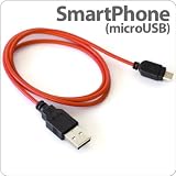 スマートフォン（docomo/SoftBank/au）対応■microUSB⇒USB充電用ケーブル