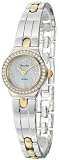 Two Tone Bangle Style Dress Solar Quartz Mother of Pearl Dial