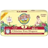 Earths Best Chlorine Free Diapers Size 2 (4x40 CT)