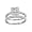 1/2ct Pave Princess Diamond Bridal Set in 14k White Gold (GH SI3 Size 4-9)