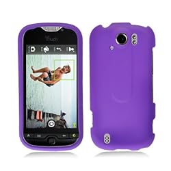 HTC myTouch 4G Slide (T-Mobile) Rubberized Snap On Protector Hard Case, Purple