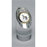 Bernese Mountain Dog Crystal Paperweight Clock
