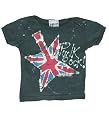 Punk Rock Tee with Splatter in Vintage Black ~ infant - child