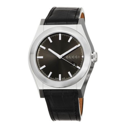 Gucci Herren-Armbanduhr 101M Alligator-Leder