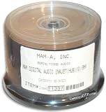 MAM-A (Mitsui) DIGITAL-AUDIO *GOLD INKJET/GOLD* 80-Minute CD-R's 50-Pak in Cakebox
