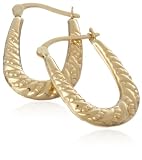 Image of 9ct Yellow Gold AMC87289 Ladies Celtic Creole Earrings