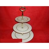Castleton China Carlton Hostess Tray 3 Tier by CASTLETON CHINA