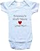 SOMEONE IN NORTH DAKOTA LOVES ME - NORTH DAKOTA BABY - State-series - White, Blue or Pink Onesie / Baby T-shirt