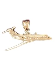 14K Yellow Gold Airplane Pendants