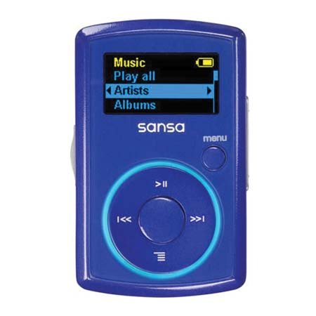 SanDisk Sansa Clip 2 GB MP3 Player (Blue)