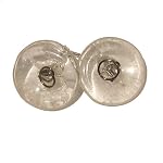 Quartz Cufflinks 02 Stone Clear Donut Crystal Healing Fashion Circle Silver Toggle