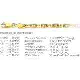 1.0mm anchor gold chain available in necklace, bracelet and anklet lengths (14K Solid Gold)