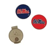OLE MISS REBELS OFFICIAL GOLF HAT CLIP AND BALL MARKERS