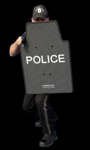 NIJ 3A Tactical Shield Notched - Carbon Print (20" x 30")