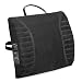 Advantus 602802MR05 Massaging Lumbar Cushion, w/ Heat, 13 in.x2-1/2 in.x11-1/2 in., Black