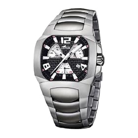 MONTRE LOTUS CODE TITANE CARBONE&BLANC 15500/5