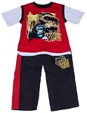 Little Boys' Outfit with "King Kong" and Convertible Zip Off Pants