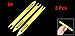 3 Pcs Yellow Plastic Fishing Net Repair Needle Shuttle Bobbin 8#