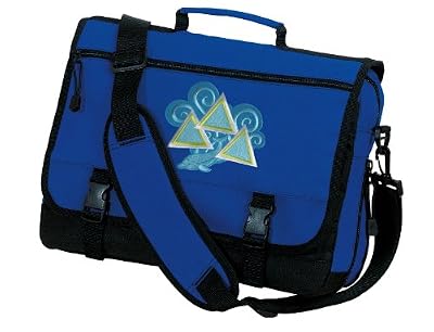 Tri Delta Dolphin Design Messenger Bag Tri Delta School Bags or Briefcase Laptop Bags - Best Unique GIFT IDEA for Men Ladies Him Her Students Alumni Women or a Child