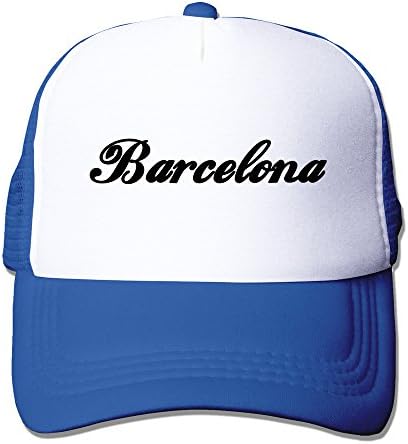 Spain Barcelona City Flag Mesh Baseball Hat Adjustbale Cap