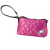 NFL Philadelphia Eagles Pink Quilted Wristlet