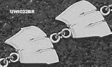Wisconsin Badgers W 7 Bracelet - Sterling Silver Jewelry
