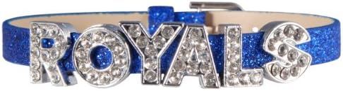 Royals Rhinestone Blue Glitter Bracelet